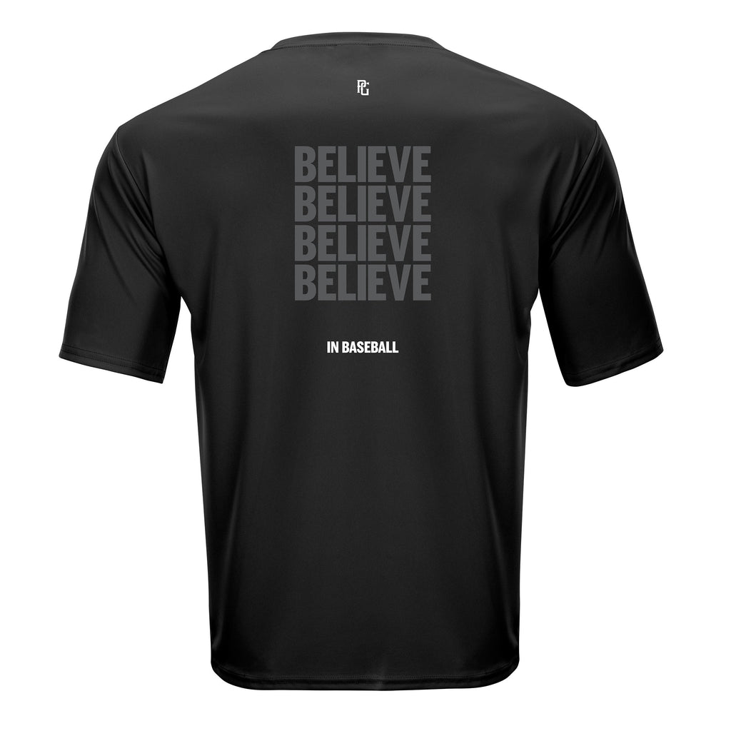 BELIEVE IN BASEBALL PERFORMANCE TEE