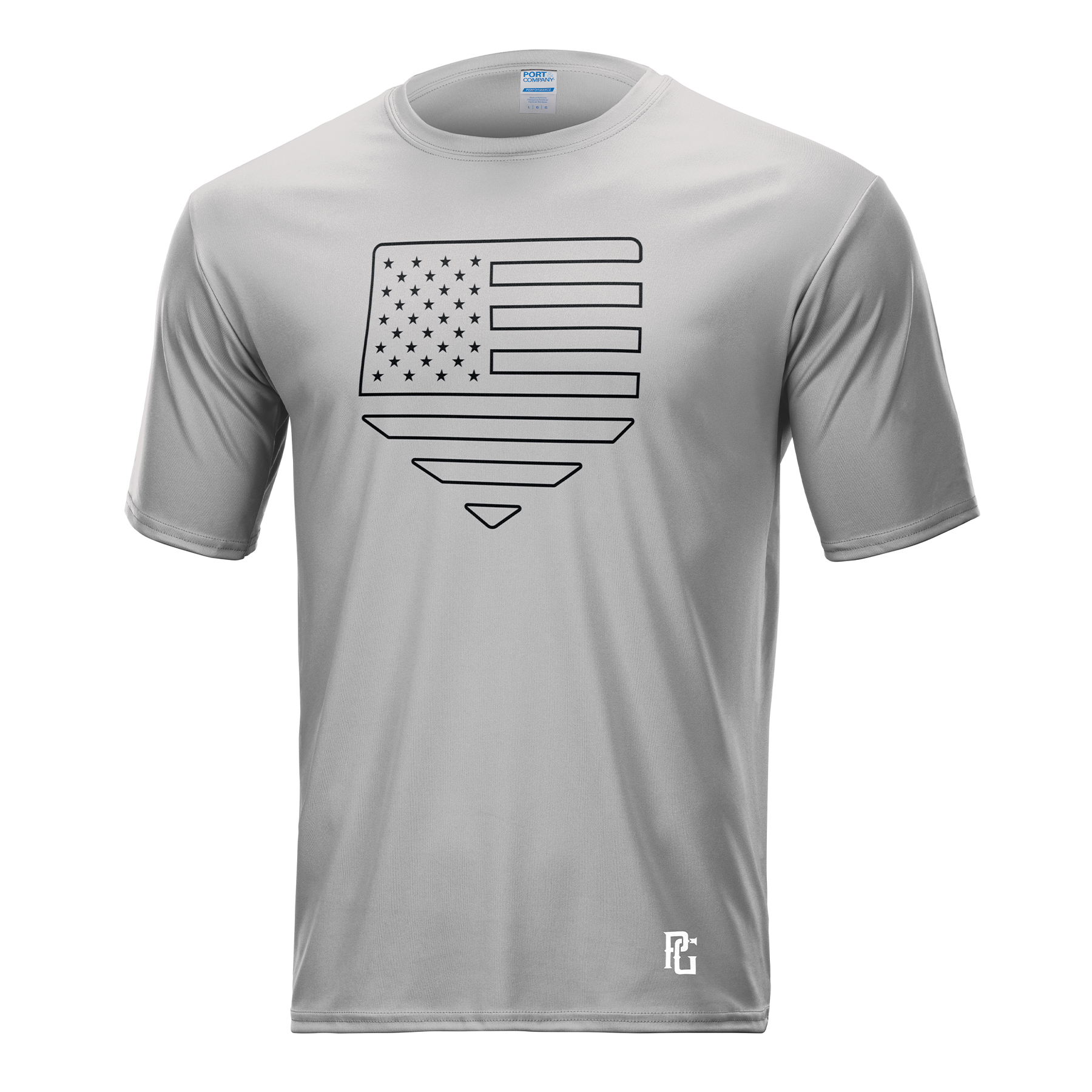 HOMEPLATE PATRIOTIC PERFORMANCE TEE