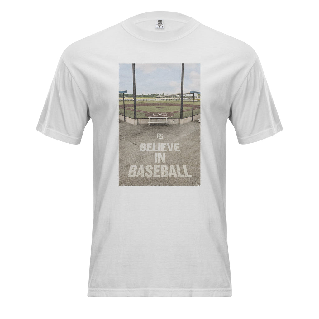 BELIEVE IN BASEBALL BLEACHER TEE