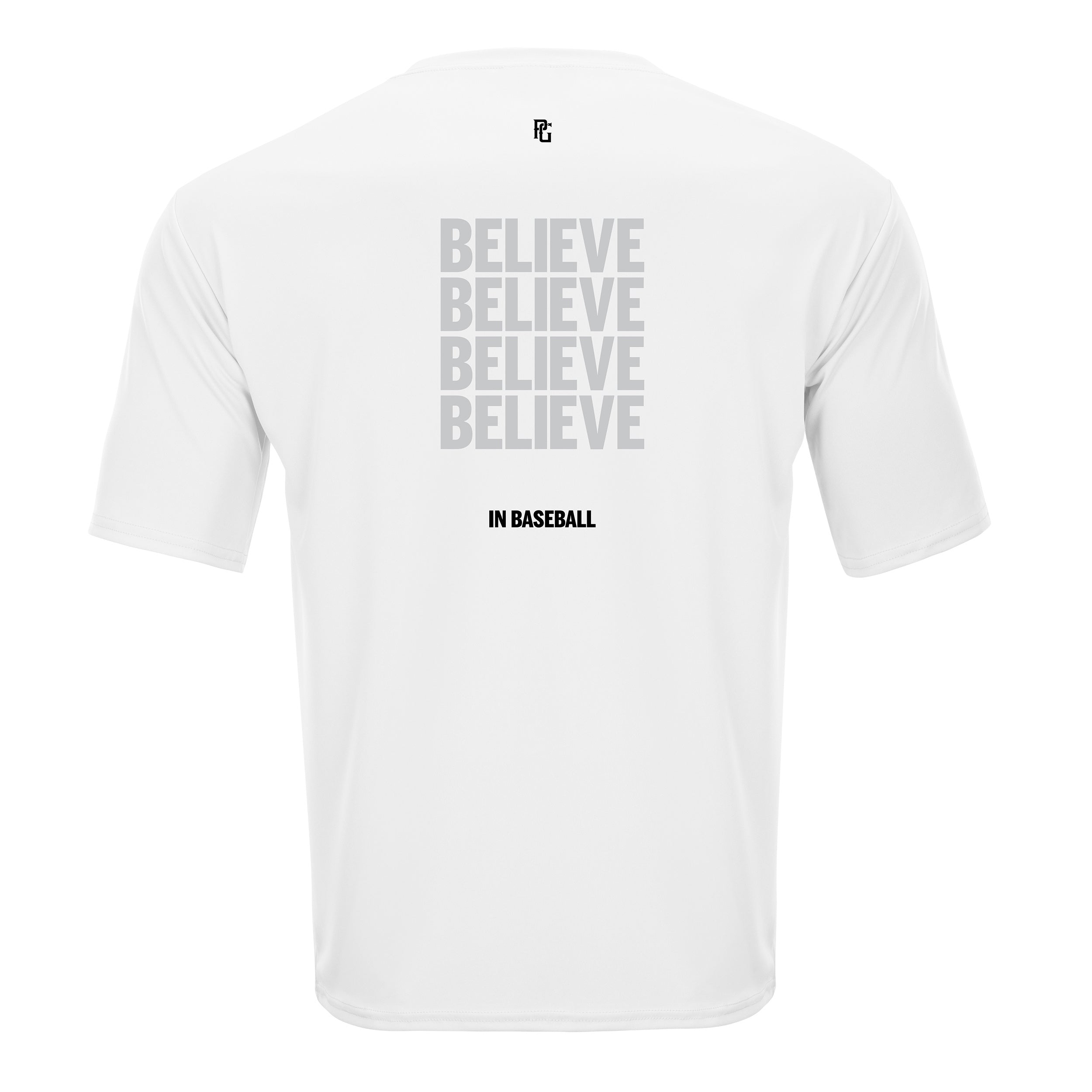 YOUTH BELIEVE IN BASEBALL PERFORMANCE TEE