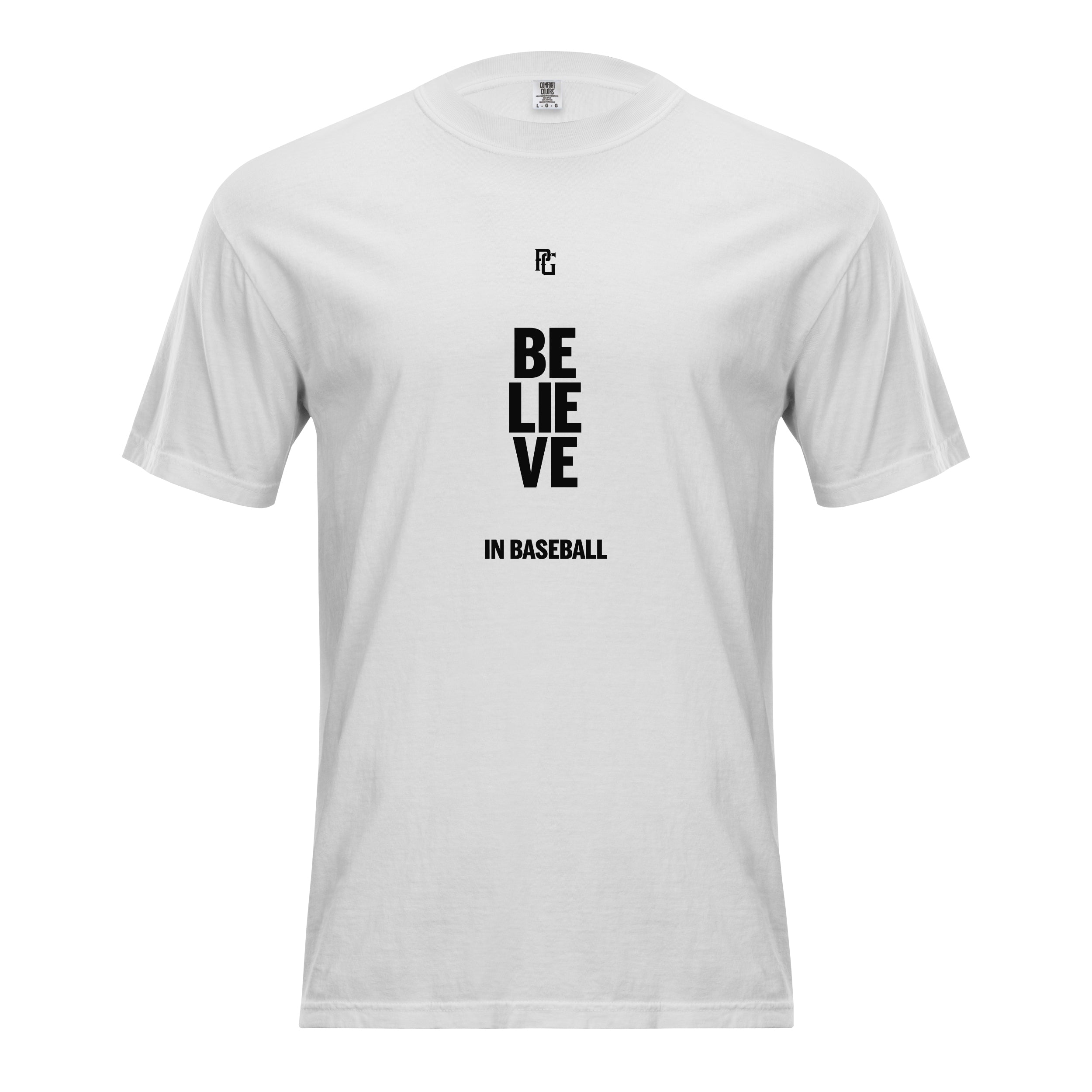 YOUTH BELIEVE IN BASEBALL STACKED TEE