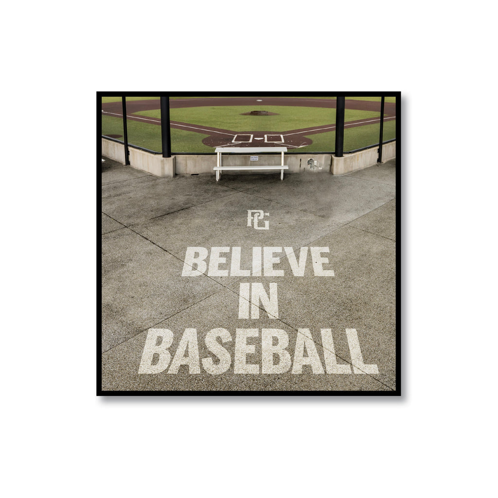 PG BELIEVE IN BASEBALL STICKER FIELD