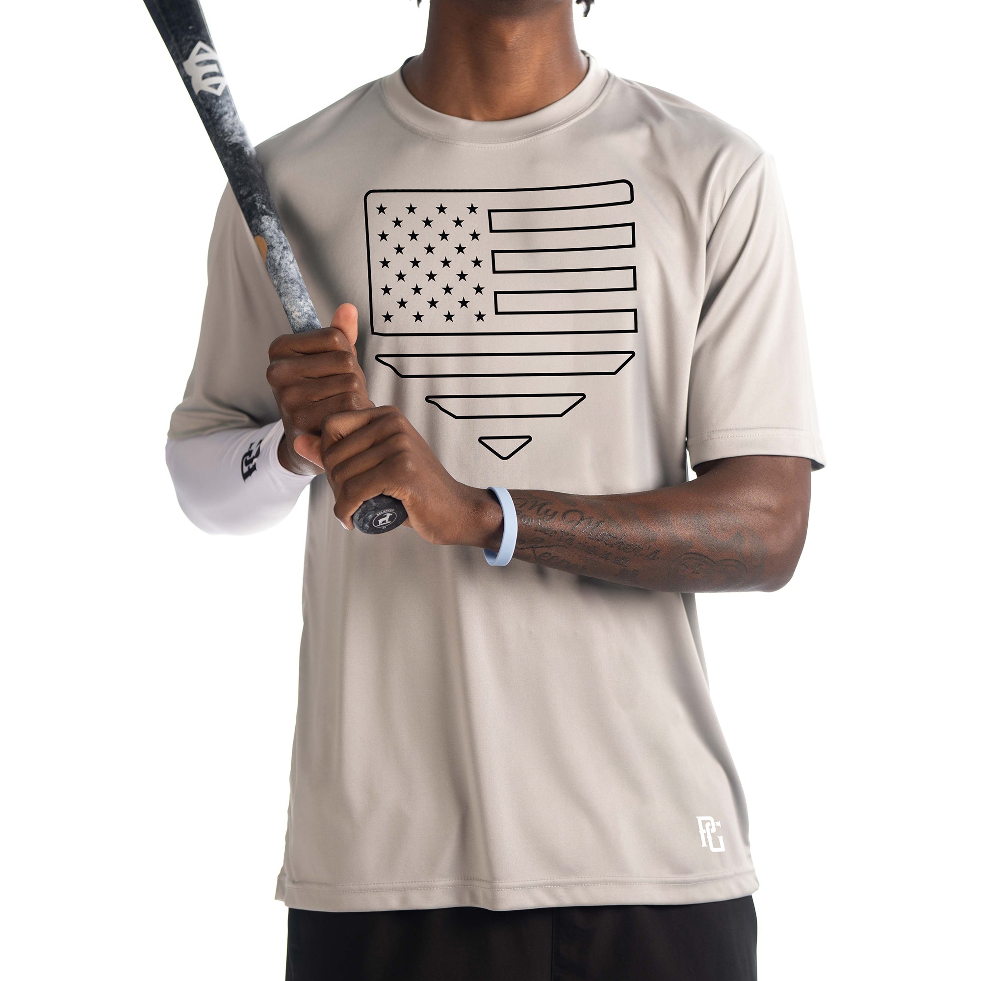 YOUTH HOMEPLATE PATRIOTIC PERFORMANCE TEE